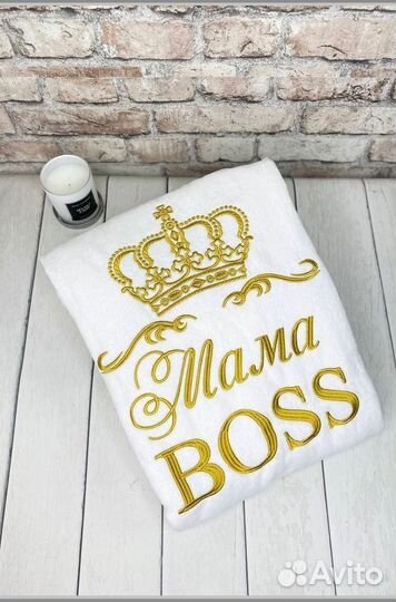 Халат женский махровый