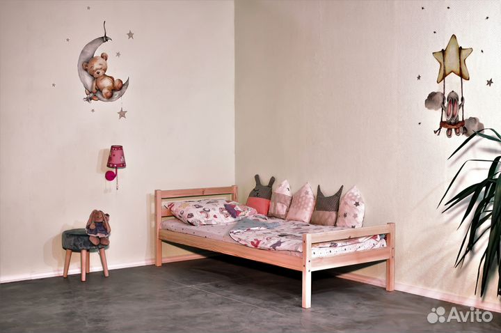 Детская односпальная кровать из массива 190*80