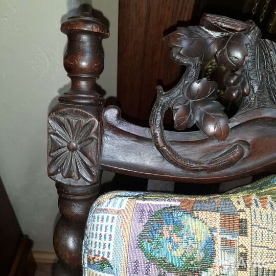 Антикварное кресло 19 век редкость