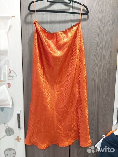 Атласная жаккардовая юбка ASOS