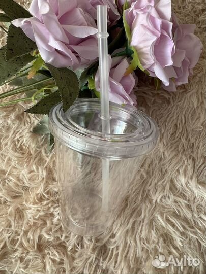 Стакан прозрачный пластиковый