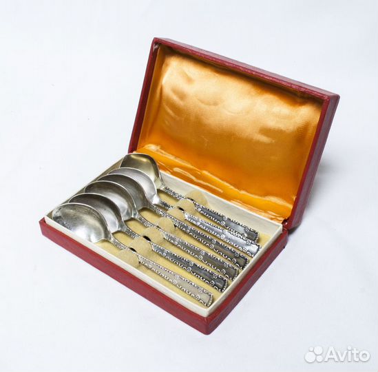 Набор чайные ложки С днем рождения 6 шт, в коробке