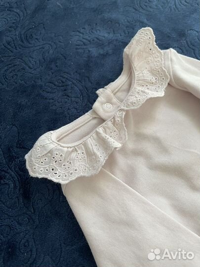 Боди для девочки с кружевным воротничком
