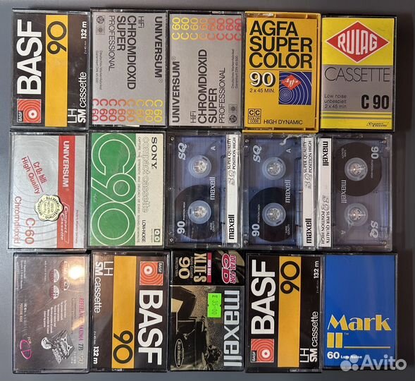 Аудиокассеты basf maxxell mark