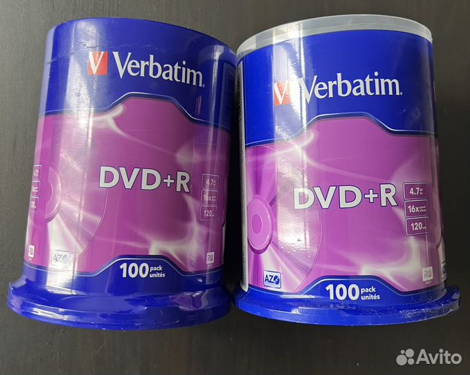 Диск DVD+R 4.7Gb Verbatim 16x 100шт