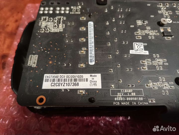 Видеокарта nvidia GeForce asus GTX 560 1GB gddr5