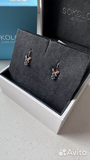 Золотые серьги детские