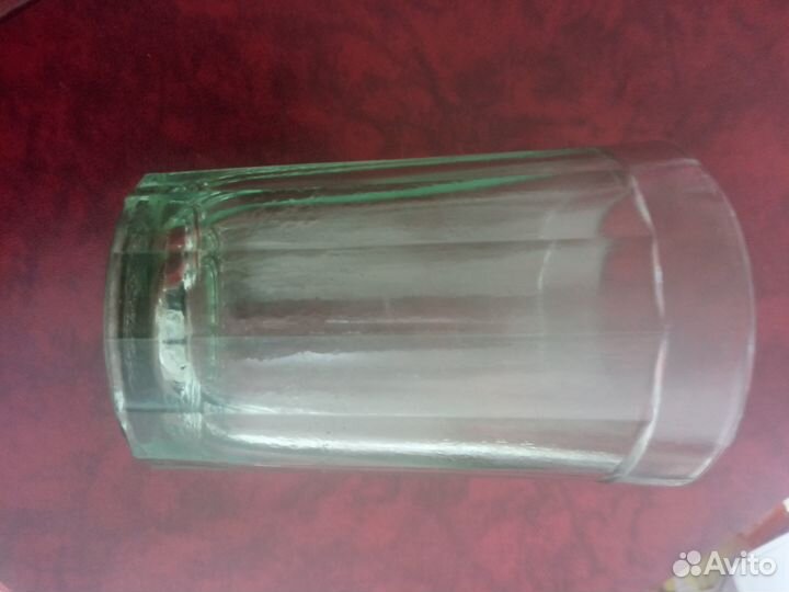 Стакан зелёный гранёный СССР 14граней