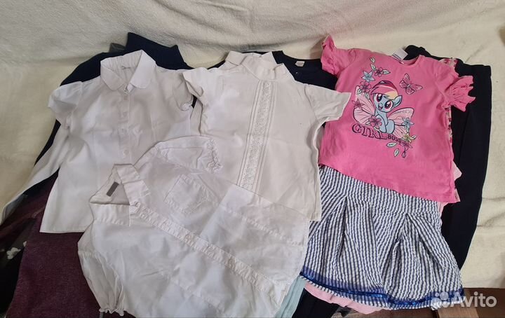 Вещи пакетом на девочку 116 122 размер