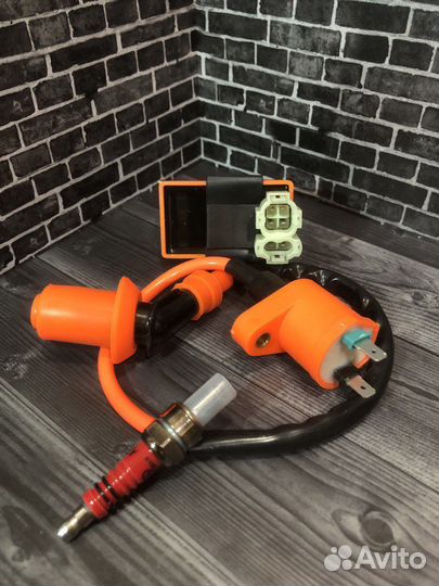 Спорт зажигание коммутатор+катушка,свеча 4т