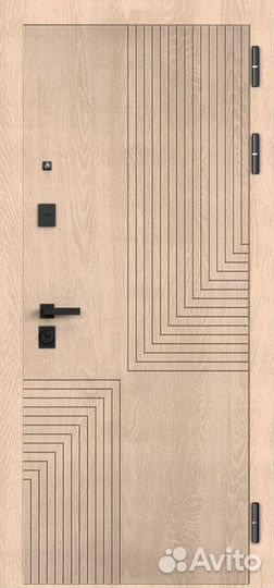 Дверь входная с зеркалом