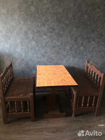 Комплект мебели из дерева, винтаж