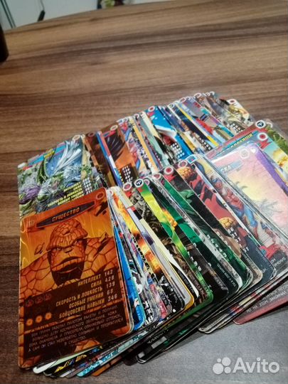 Коллекционные карточки человек паук герои злодеи