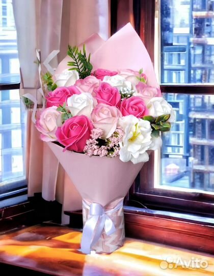 Букет из мыльных цветов