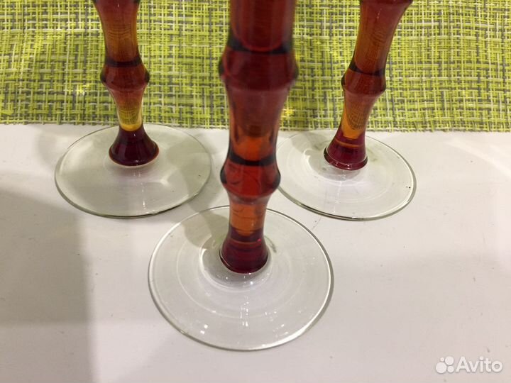 Фужеры рюмки Мещерский цветок, Серебрянная свадьба