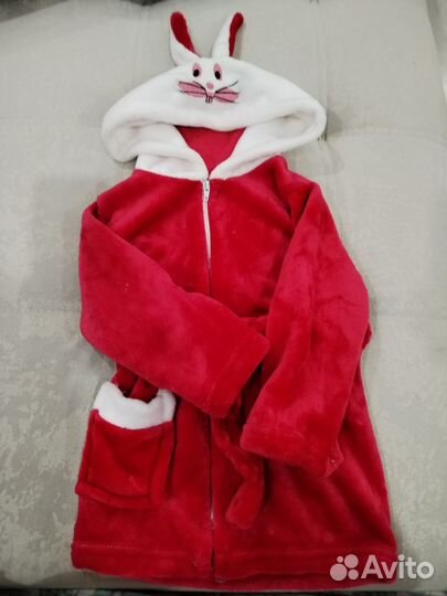 Халат банный для девочки на 2 года