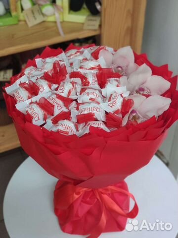 Букеты из конфет Рафаэлло, Фереро, сладкие букеты