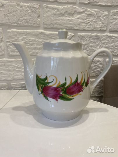 Чайник заварочный СССР Добрушский фарфор