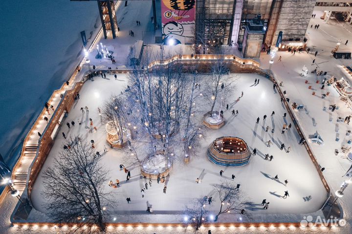 Билет на каток у моря (Севкабель Порт)