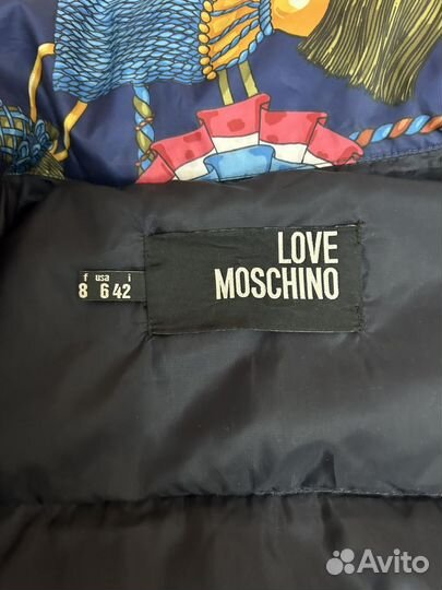 Пуховик женский, куртка 44-46р, Love Moschino