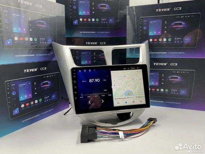 Магнитола Teyes сс3 2К 3/32 для Hyundai Solaris