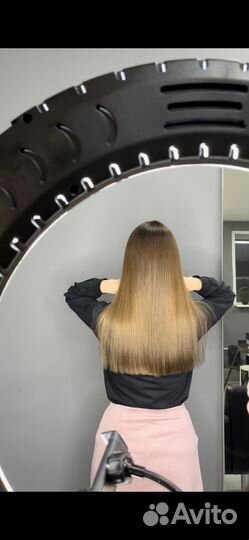 Кератиновое выпрямление волос