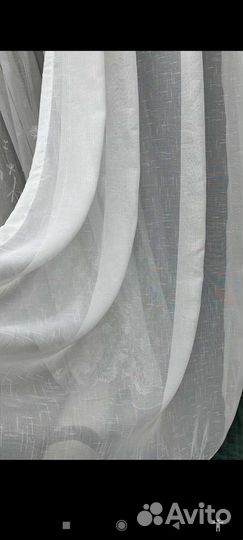 Тюль новый. Лён