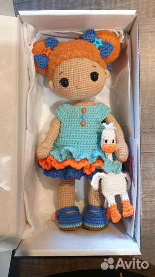 Кукла ручной работы. Кукла вязаная