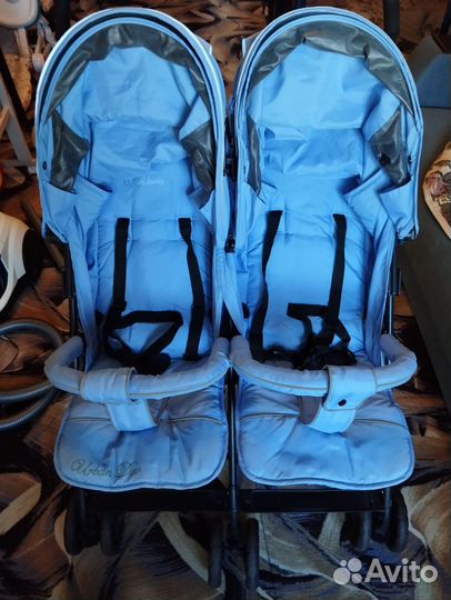 Коляска трость для двойни