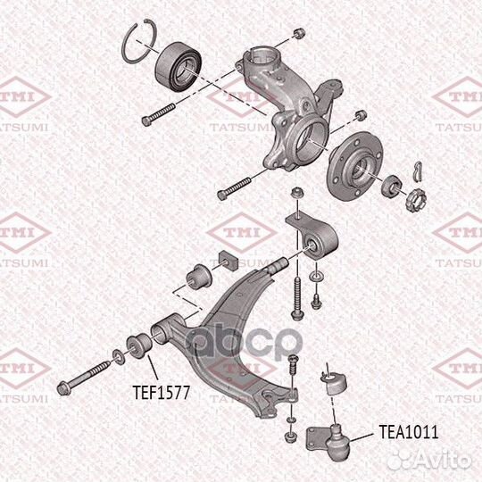 Опора шаровая нижняя L/R TEA1011 tatsumi