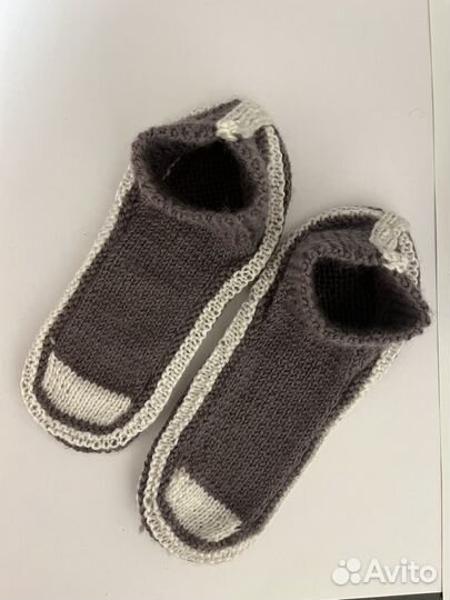 Носки тапочки вязаные ручной работы