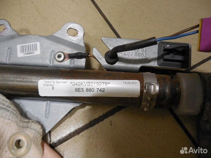 Подушка безопасности боковая (шторка) A4 B6 2000-2