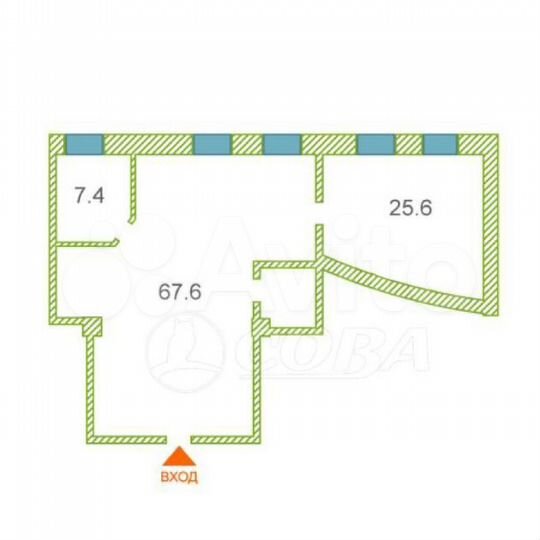Продам офисное помещение, 104.6 м²