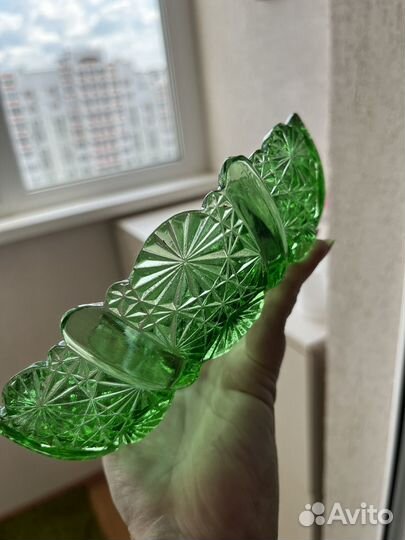 Ваза для фруктов мини,хрусталь