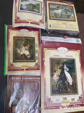 Схема для вышивания с остатками ниток