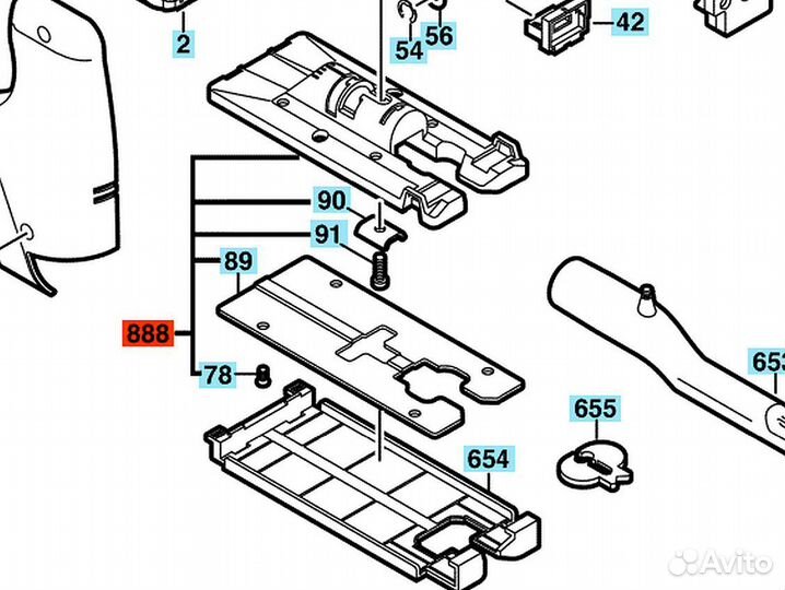 Основание для лобзика Bosch GST 100 BCE