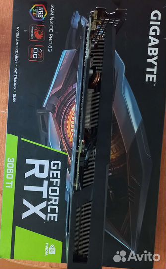 Видеокарта RTX 3060ti gigabyte gaming oc pro 8 LHR