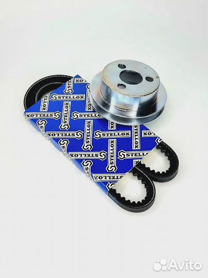 Шкив помпы ваз 2121 21213 21214 Нива 80мм с ремнем