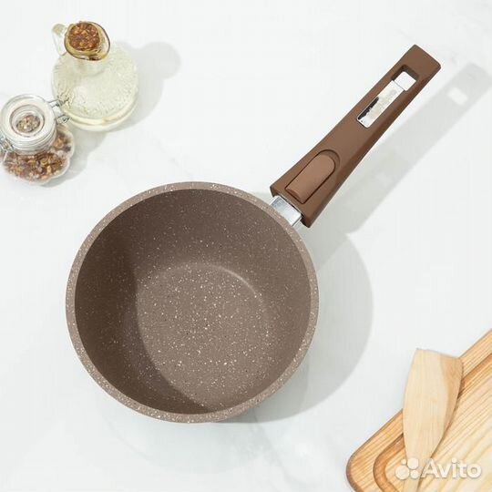 Ковш «Гранит Brown», 1,7 л, съёмная ручка, стеклян