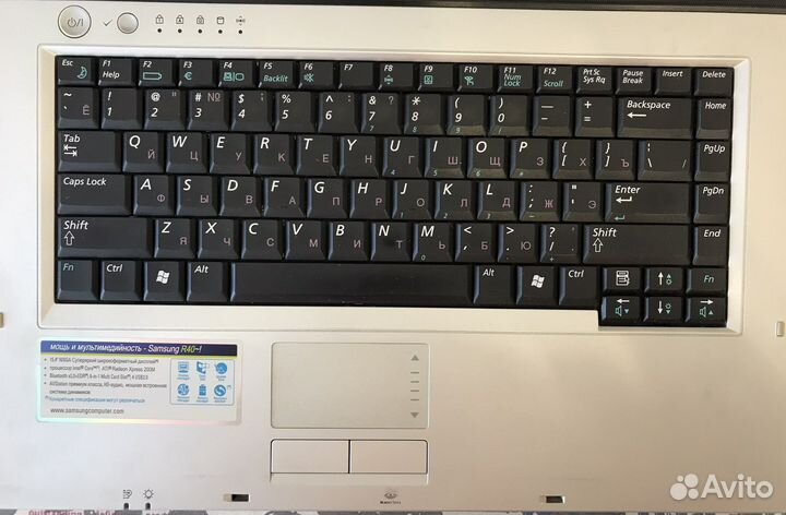 Ноутбук Samsung NP-R40 нерабочий, на запчачти