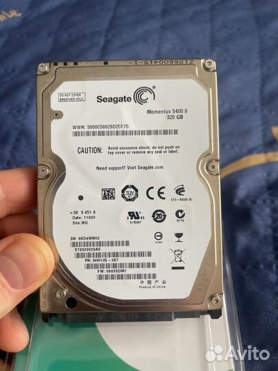 Жесткий диск seagate 320gb для ноутбука