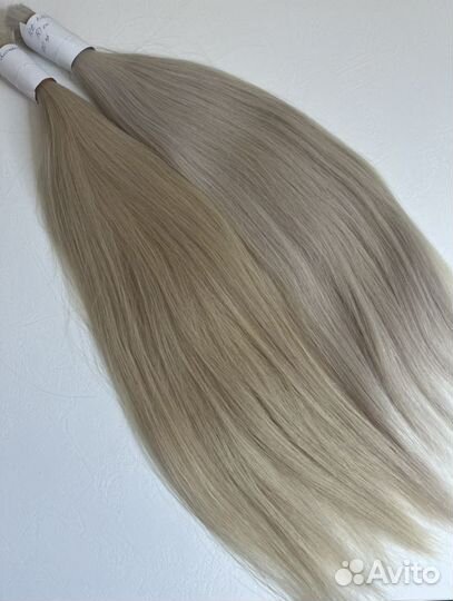Волосы для наращивания блонд 50 см