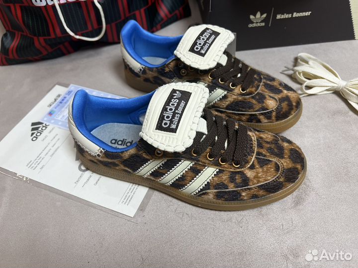 Adidas samba wales bonner leopard