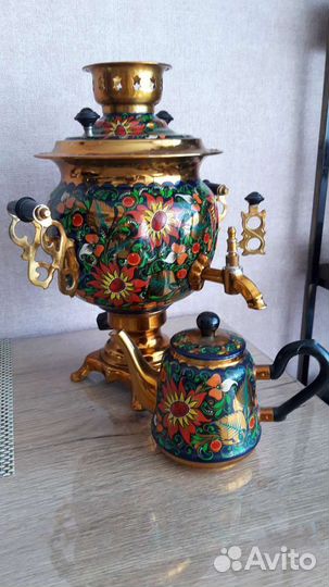 Самовар электрический расписной