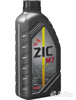Масло моторное ZIC M7 4T 10W-40 синтетическое 1