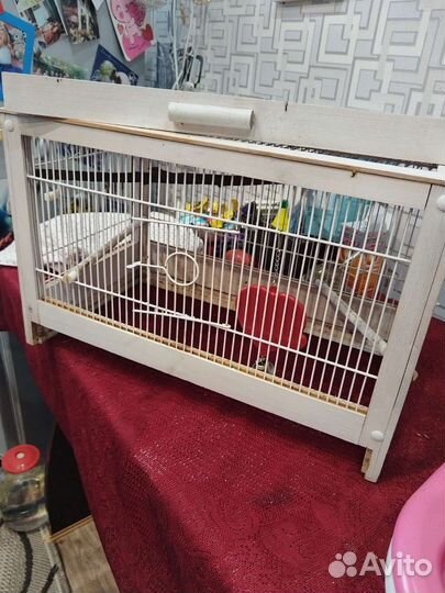Клетка для птиц из дерева