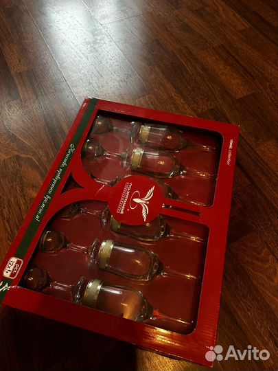 Бокалы хрустальный гусь