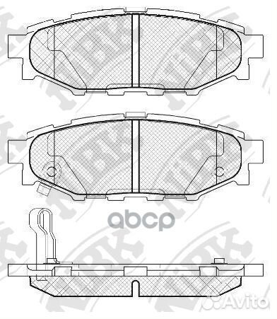 Колодки тормозные дисковые зад PN7501 PN750