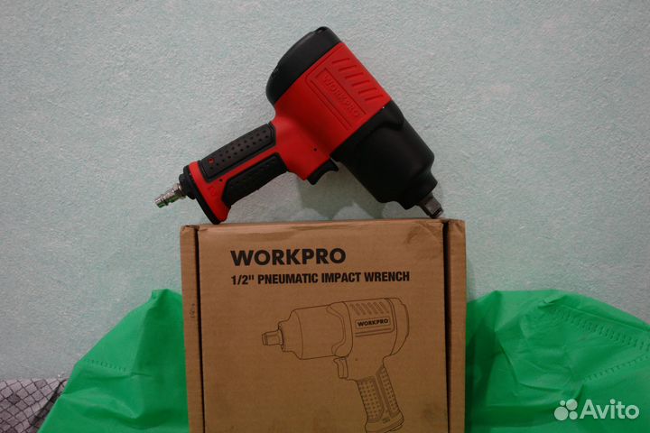 Пневматический гайковерт workpro 745/1200Nm
