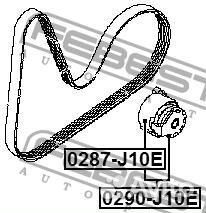 Ролик ремня приводного renault logan/megane 1.5DCi